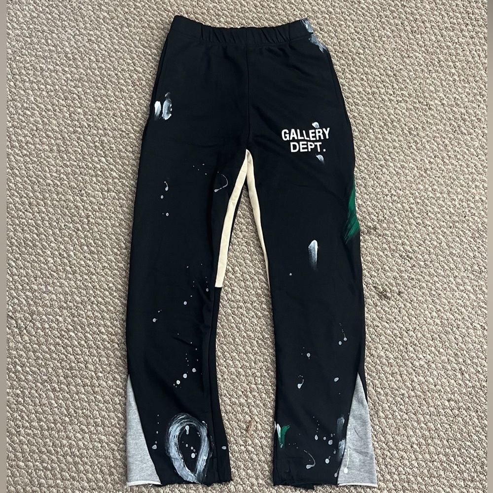 Gallery Dept. Painted Flare Sweatpants Black